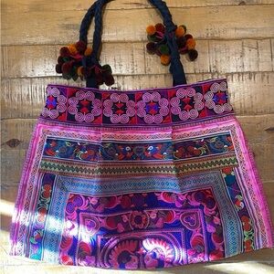 Colorful Embroidered Women's Bag